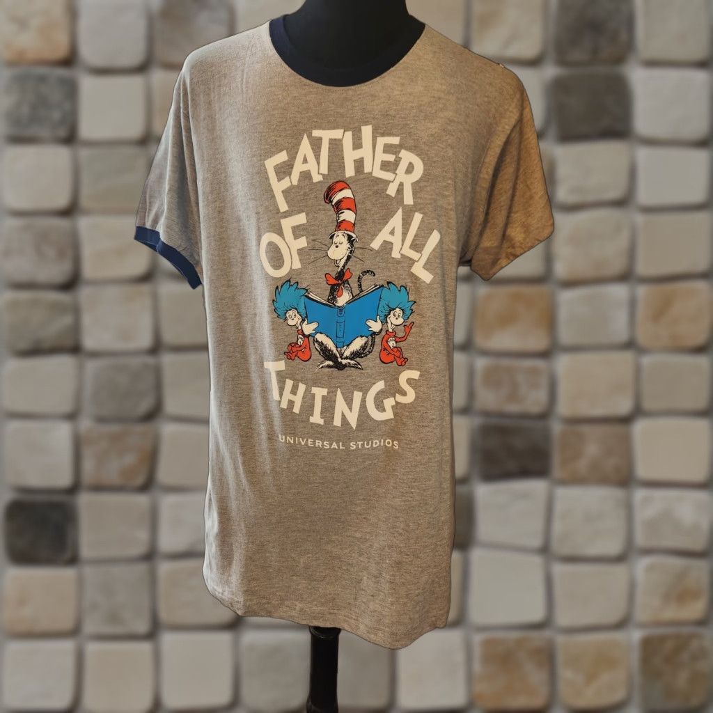 Vintage VINTAGE NWT Universal Studios Cat In The Hat Father Of All Things Ringer Tee Large Size ONE SIZE - 1 Thumbnail