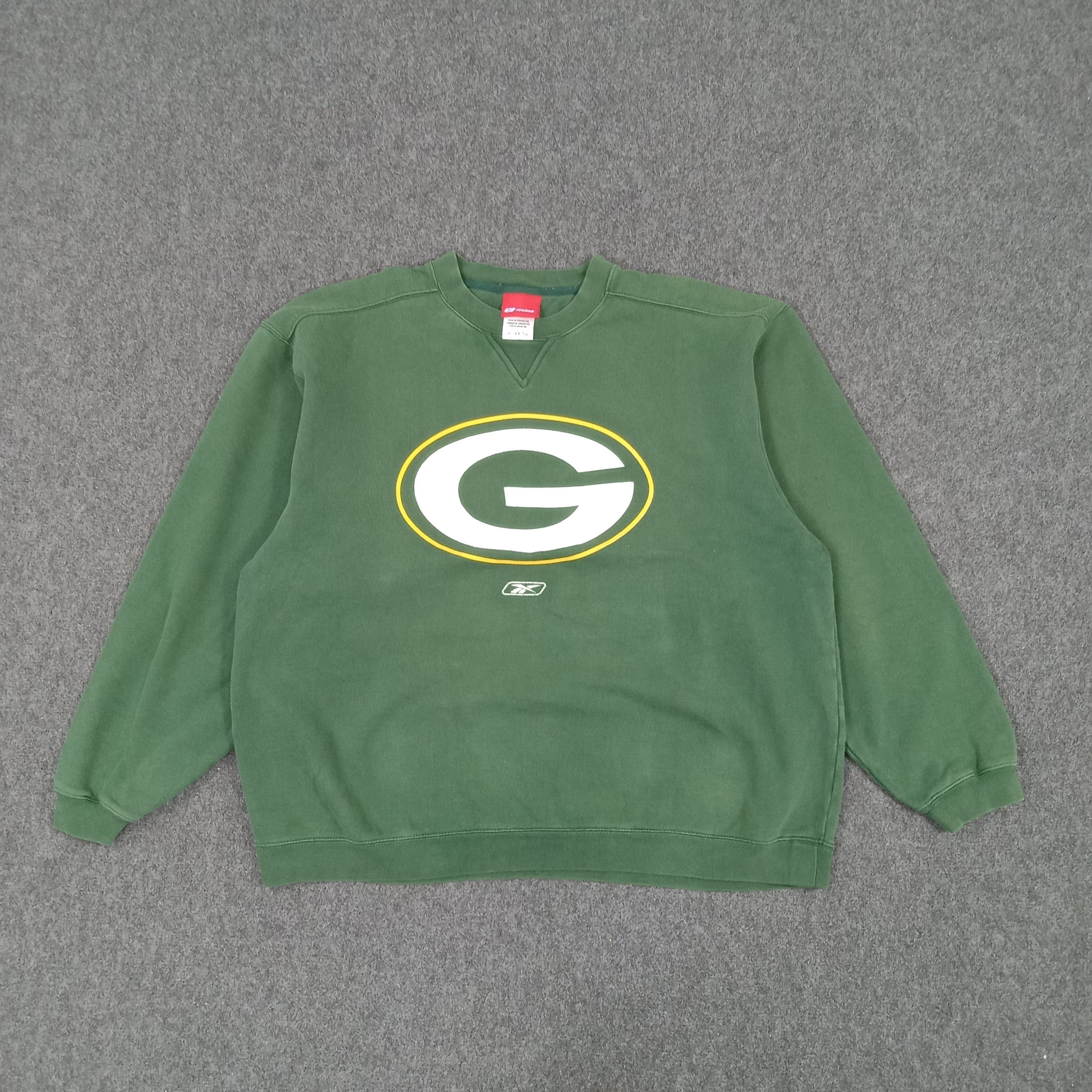 NFL × Reebok × Vintage Reebok Greebay Packers American Football Sweatshirt Size US XXL / EU 58 / 5 - 1 Thumbnail