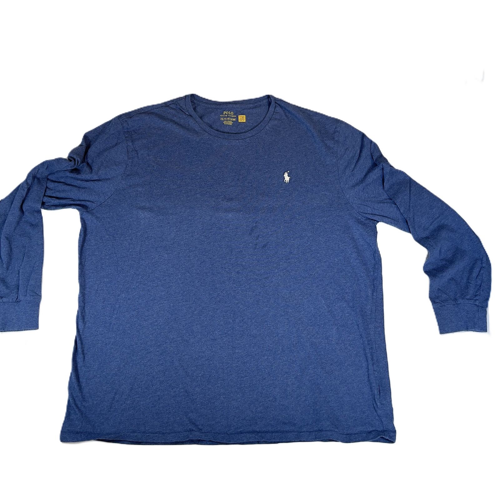 Polo Ralph Lauren Polo by Ralph Lauren Long Sleeve T-Shirt XXL Heathered Blue Size US XL / EU 56 / 4 - 1 Thumbnail