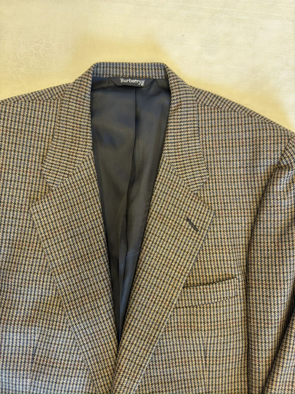 Burberry Burberrys’ Made in USA Vintage Subtle Multi Check Jacket Size 44R - 5 Thumbnail