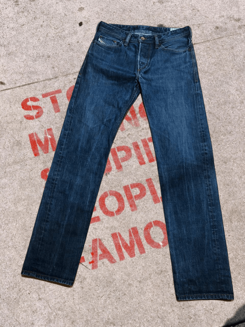 Diesel Diesel Koolter Jeans Mens Regular Slim Tapered Wash Size US 30 / EU 46 - 1 Thumbnail