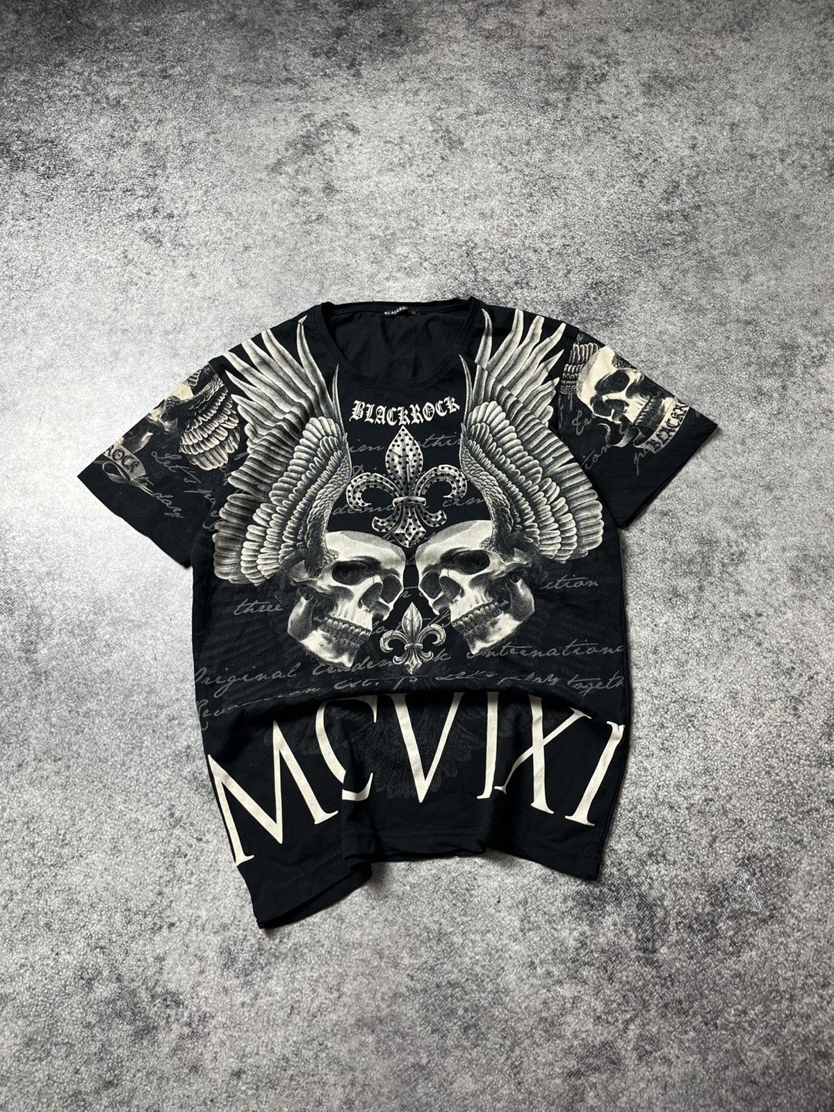 Affliction 🔥CRAZY ED HARDY LGB VIBE TRIBAL SKULL TEE CROSS T SHIRT Size US M / EU 48-50 / 2 - 1 Thumbnail