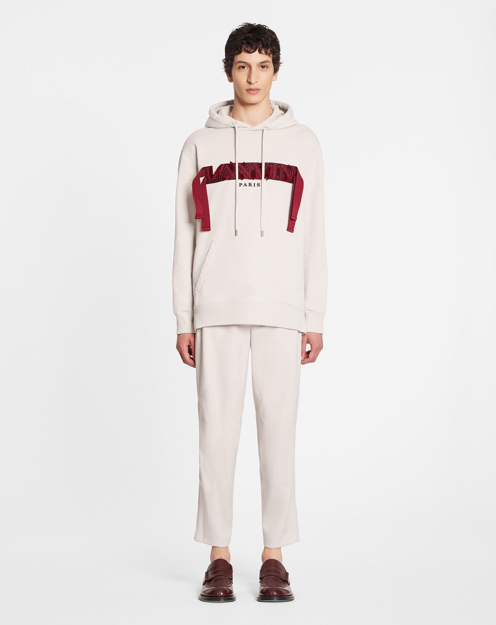 Lanvin o1w1db10225 Classic Oversized Curblace Hoodie in White Size US S / EU 44-46 / 1 - 2 Thumbnail