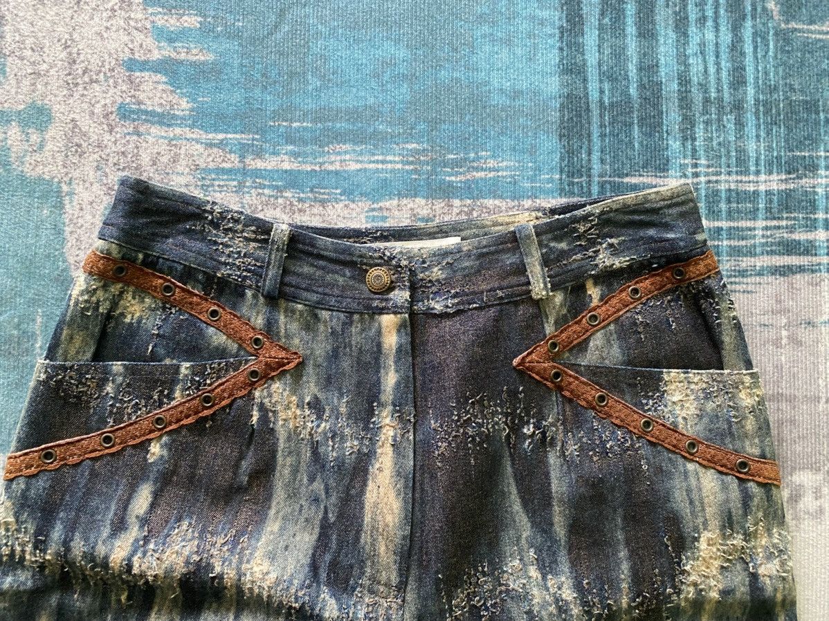Designer × If Six Was Nine × Vintage Donna Paris Borro Acid Wash Pants Size 26" / US 2 / IT 38 - 7 Thumbnail
