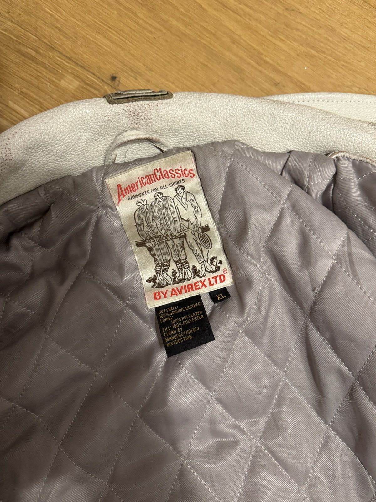 Avirex × Palace Palace x Avirex No Snakes Leather Jacket - White Size US XL / EU 56 / 4 - 7 Thumbnail