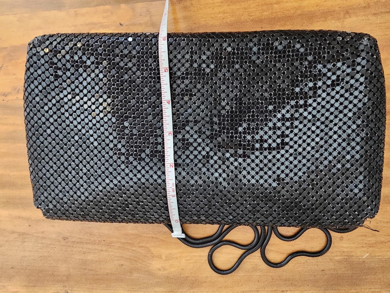 Other Sequin Clutch Bag Black Womens Vintage Size ONE SIZE - 6 Thumbnail