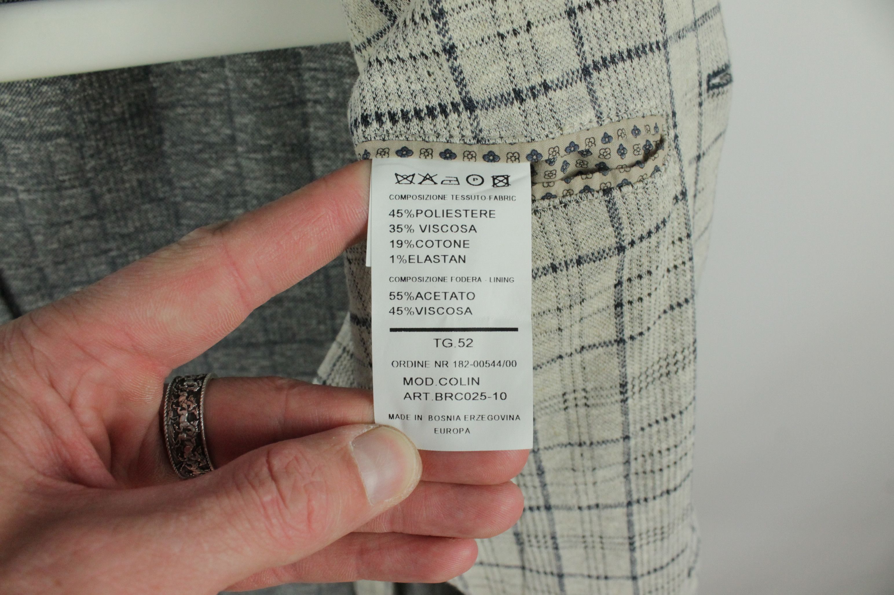 Other Breco's 1975 Check Cotton Blend Slim Fit Sport Coat Blazer Size US M / EU 48-50 / 2 - 8 Thumbnail
