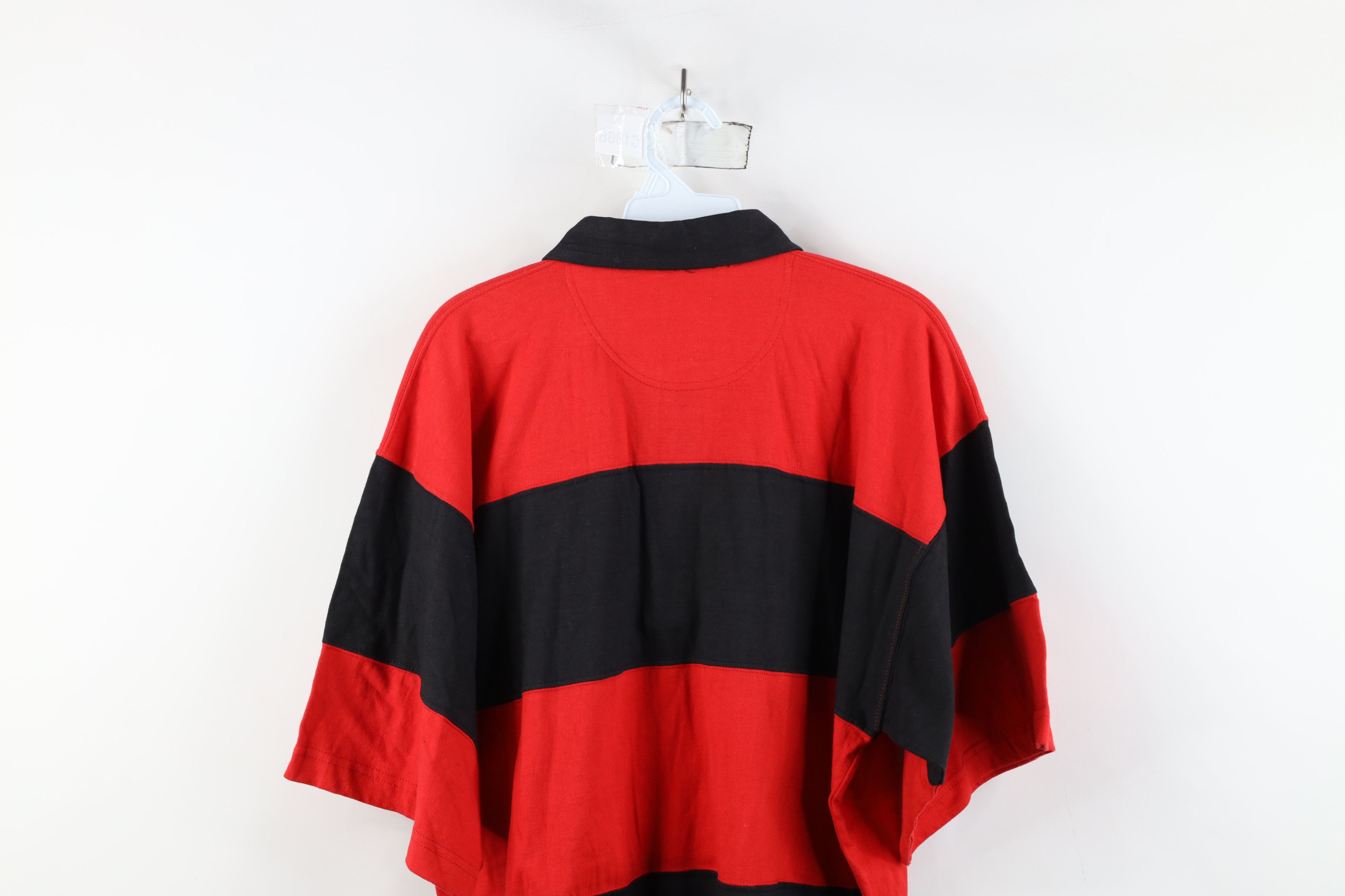 Vintage Vintage 90s Chicago Bulls Basketball Rugby Polo Shirt Cotton Size US L / EU 52-54 / 3 - 12 Thumbnail