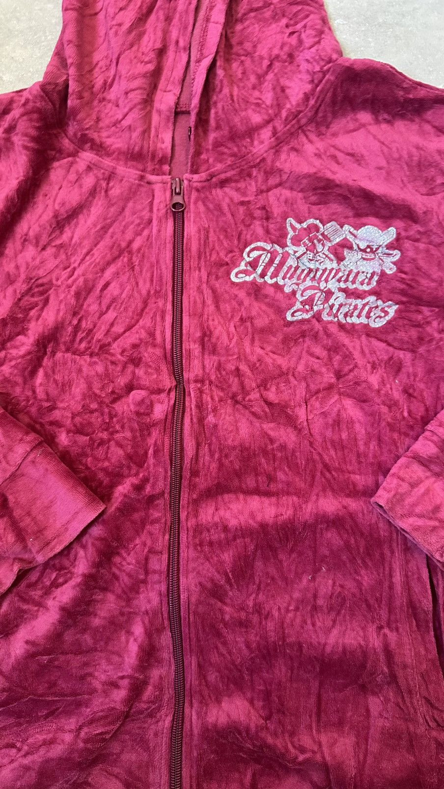 VINTAGE ONE PIECE FLEECE MIDZZIPPER HOODIE