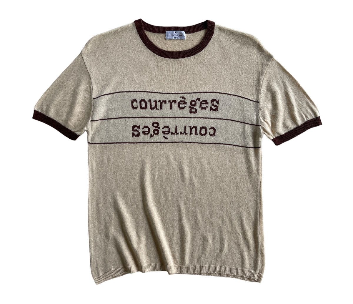 Courreges Courreges Spellout Knitted Shirt Size M / US 6-8 / IT 42-44 - 2 Thumbnail