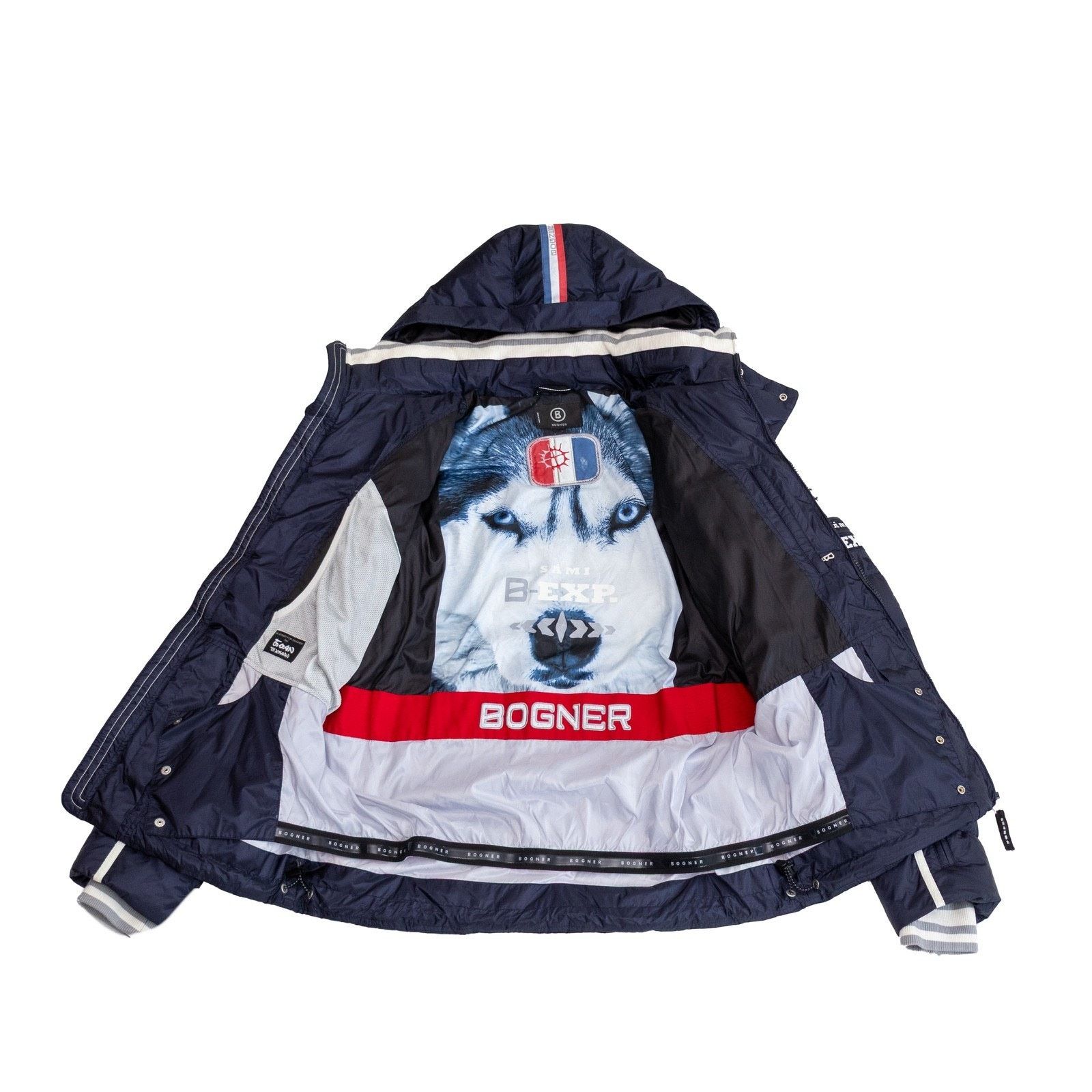 Bogner Bogner EXP Mens Ski Jacket Navy Down Puffer Hooded Sami SZ L Size US L / EU 52-54 / 3 - 2 Thumbnail