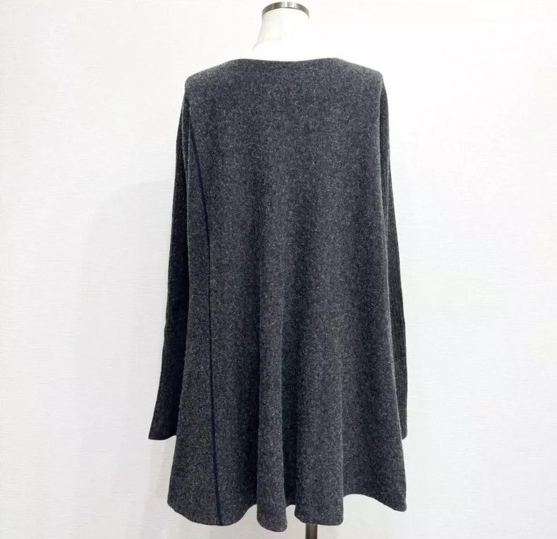 Yohji Yamamoto Yohji Yamamoto Wide-brimmed felted wool hole dress ruffled Size US M / EU 48-50 / 2 - 2 Thumbnail