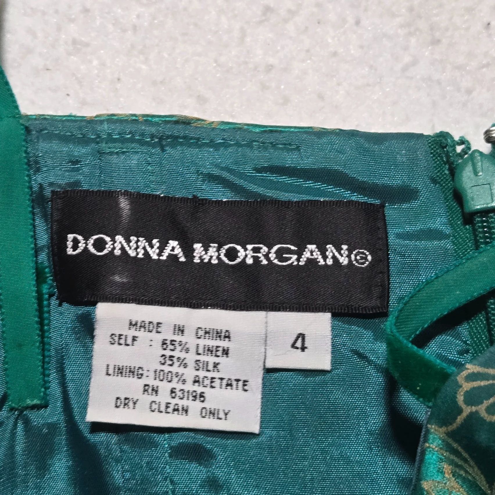 Donna Morgan Donna Morgan Green Fit & Flare Bubble Skirt Cocktail Dress Size 4 Womens Size 27" / US 4 / IT 40 - 3 Thumbnail