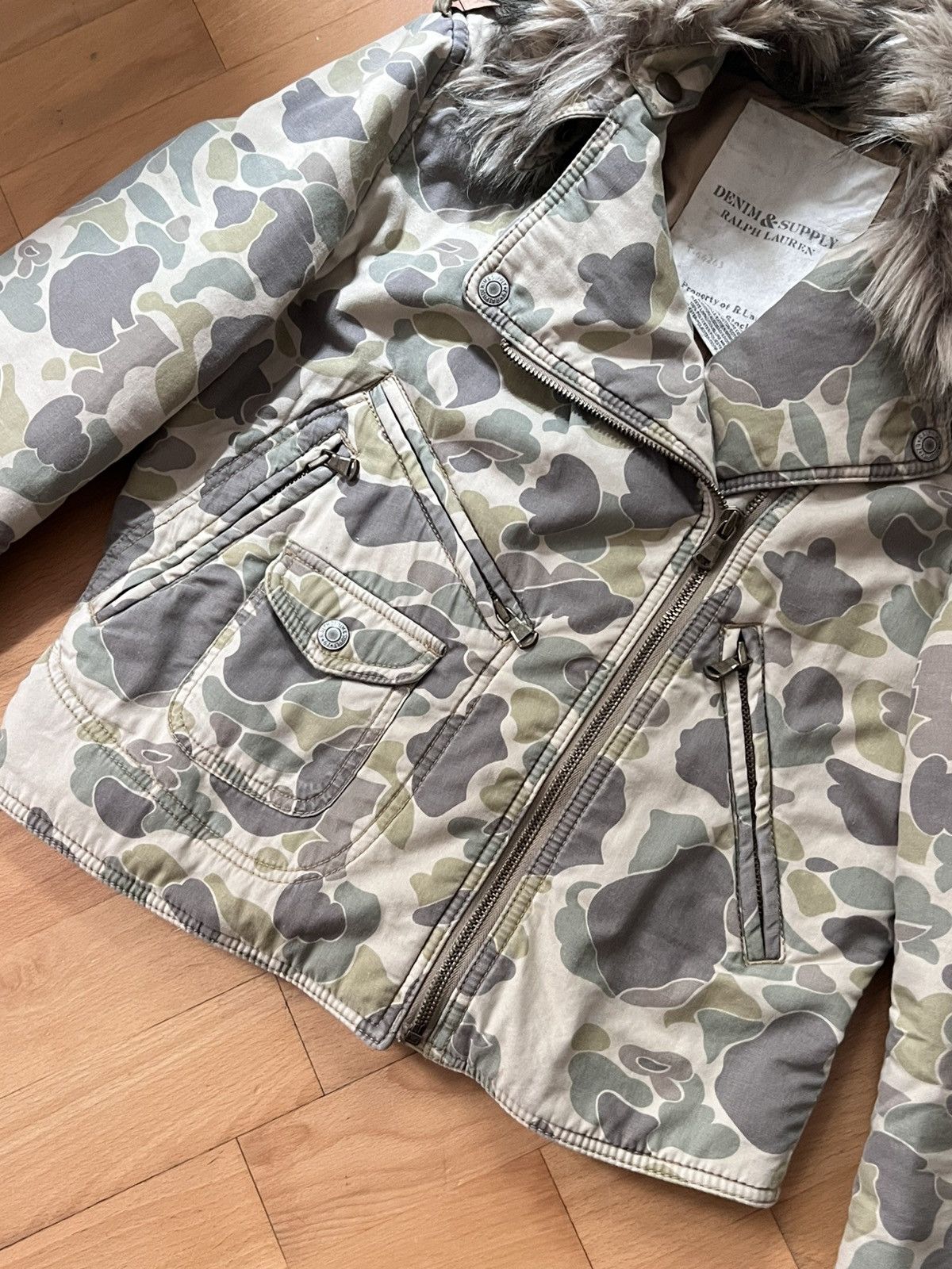 Ralph Lauren Ralph Lauren Denim & Supply biker jacket with faux fur Size S / US 4 / IT 40 - 3 Thumbnail