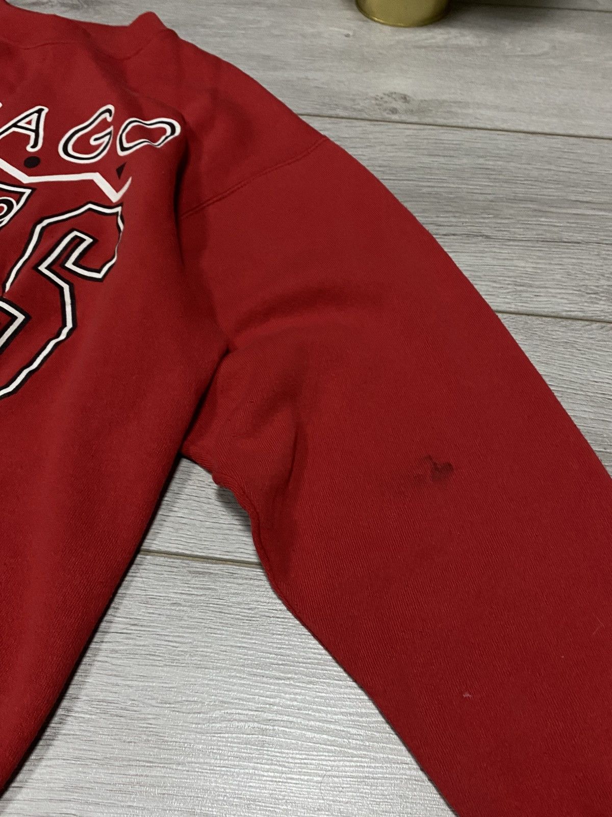 NBA NBA Hanes USA Chicago Bulls Sweatshirt Red big logo Size US L / EU 52-54 / 3 - 9 Thumbnail