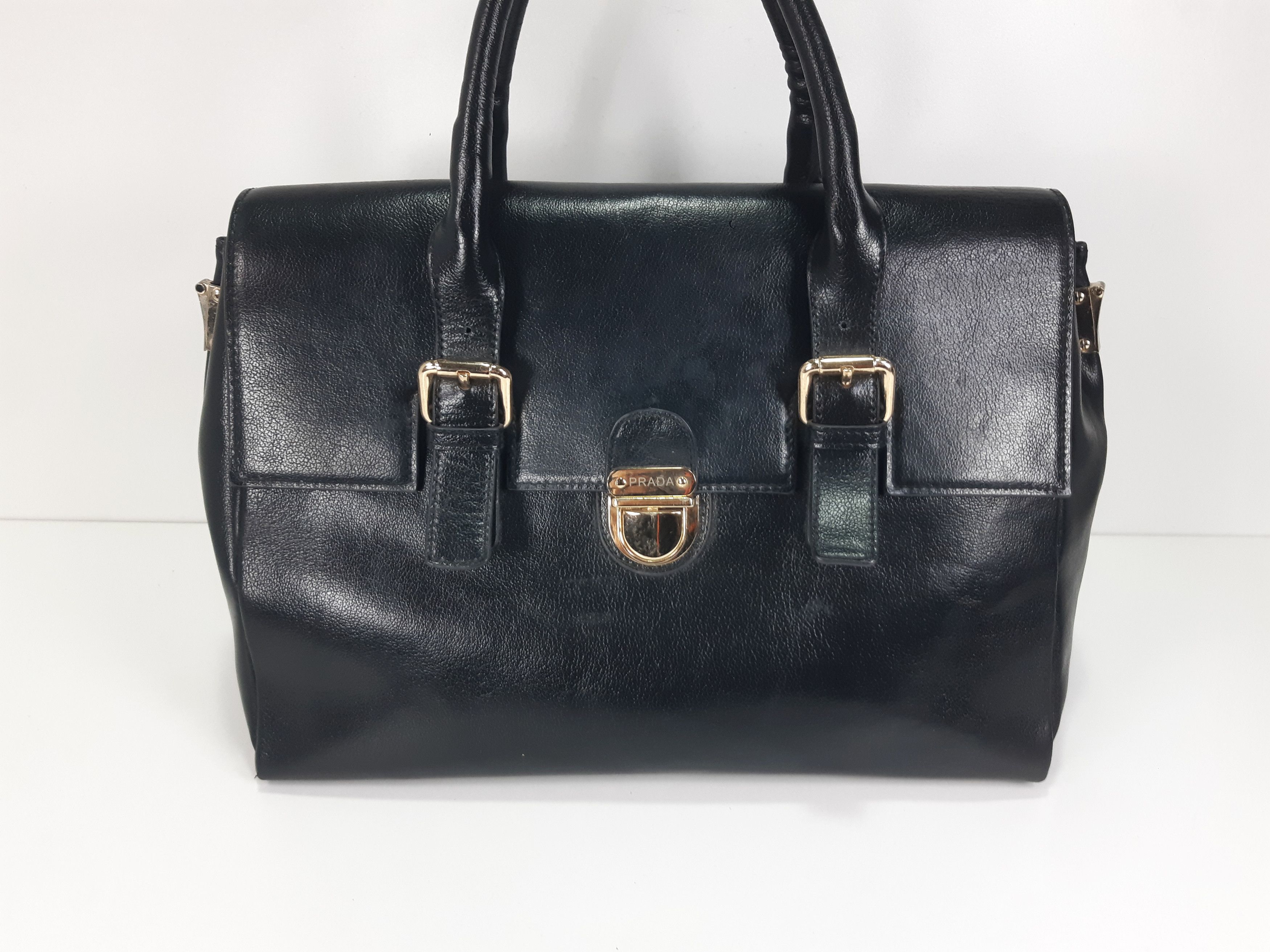 Prada PRADA Milano Leather Bag AUTHENTIC Size ONE SIZE - 2 Thumbnail