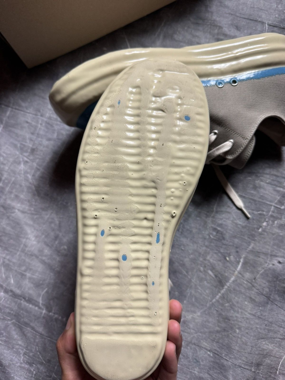 Rick Owens Drkshdw Rick Owens Concordians Sneaks Low Dirty Pearl Light Blue Size US 9.5 / EU 42-43 - 7 Thumbnail