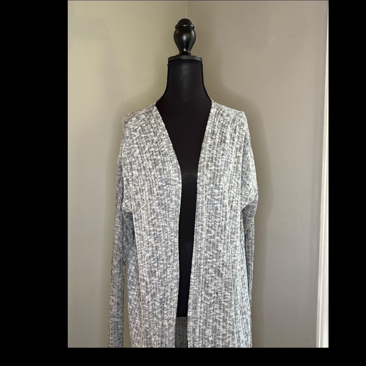 Anthropologie Anthropologie Black and White Cardigan Sweater Size L / US 10 / IT 46 - 3 Thumbnail