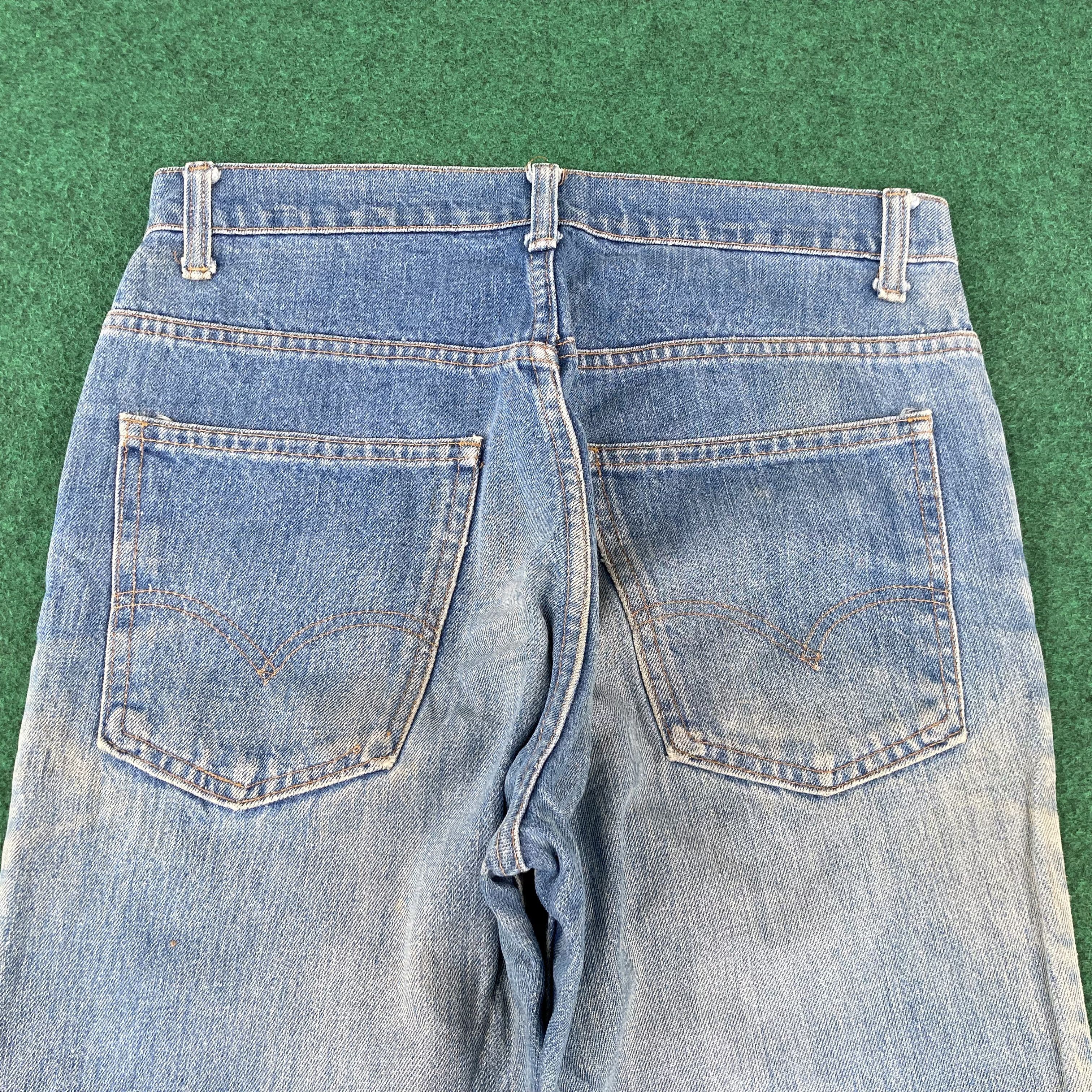 Levi's 30x30 Vtg Levis 517 70s Bootcut Button No 8 Orange Tab Jeans Size US 30 / EU 46 - 13 Thumbnail