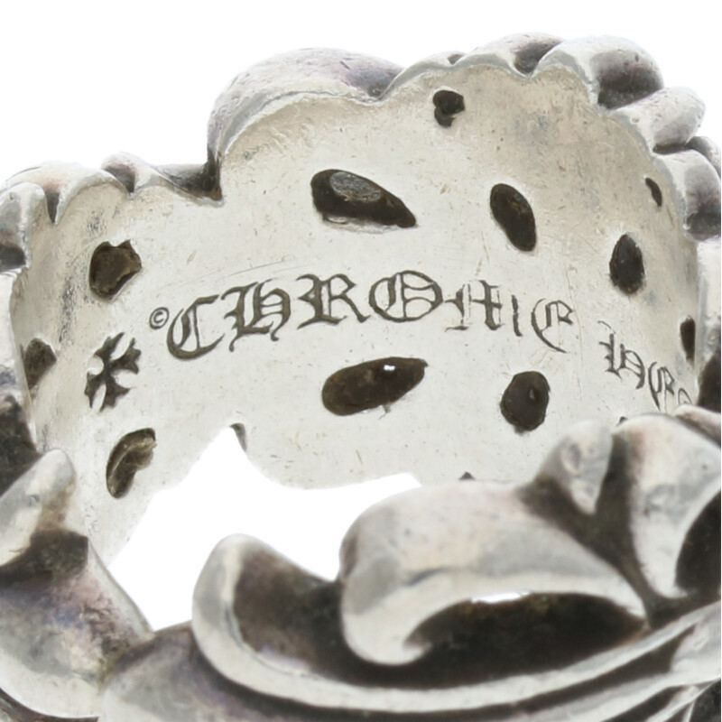 Chrome Hearts Chrome Hearts Double Floral Cross Silver Ring Size ONE SIZE - 3 Thumbnail
