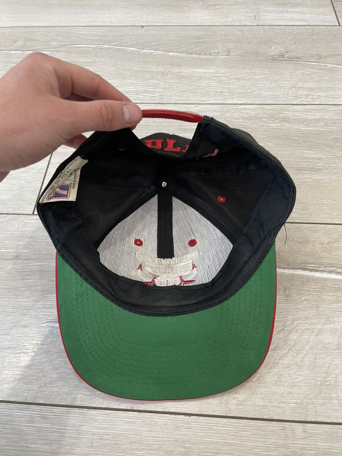 NBA × Vintage Cap Hat CHICAGO BULLS VINTAGE Drew Pearson Snapback anni '90 Size ONE SIZE - 7 Thumbnail