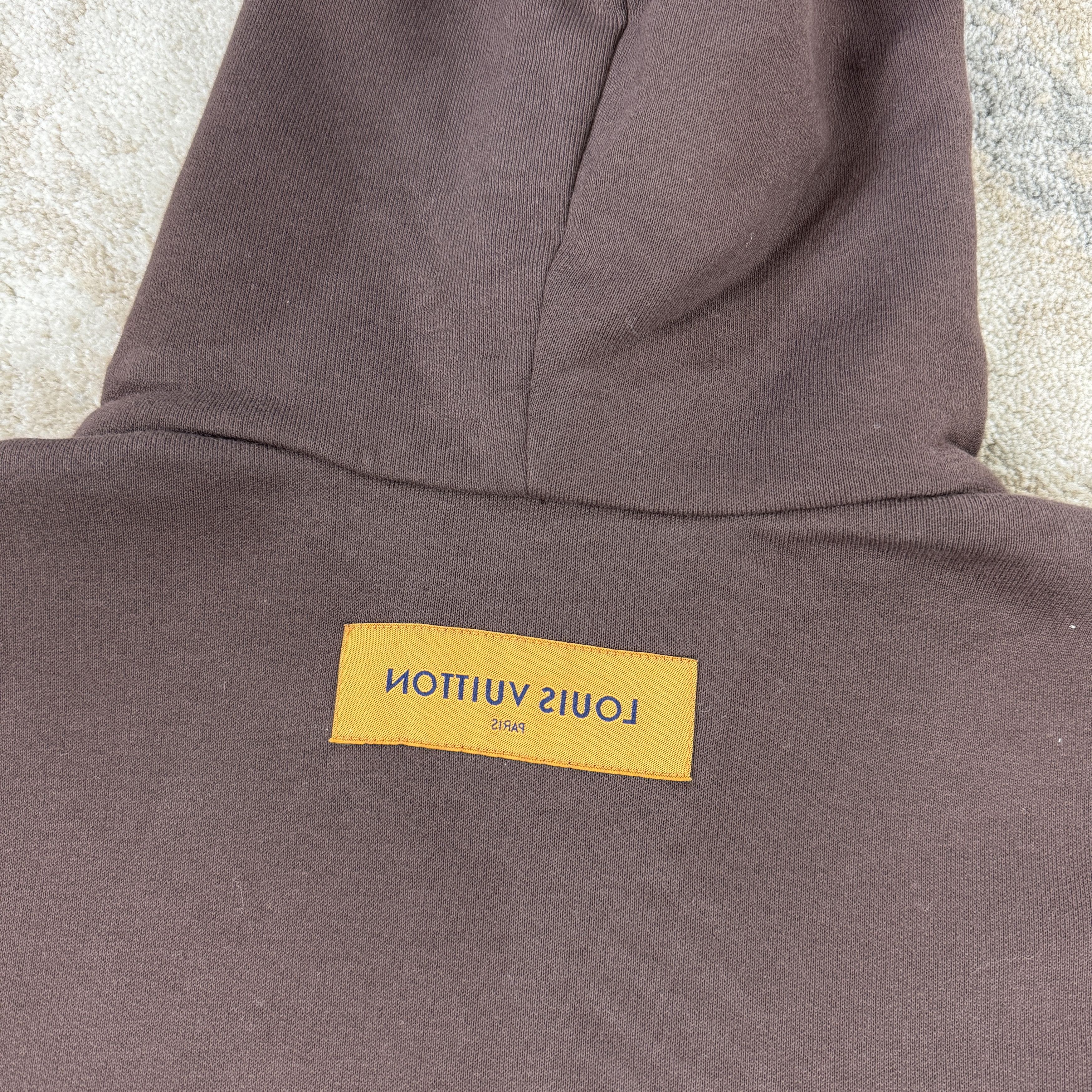 Louis Vuitton Louis Vuitton 1AAGPH Bee Patched Hoodie In Brown RRP £1265 Size US S / EU 44-46 / 1 - 8 Thumbnail