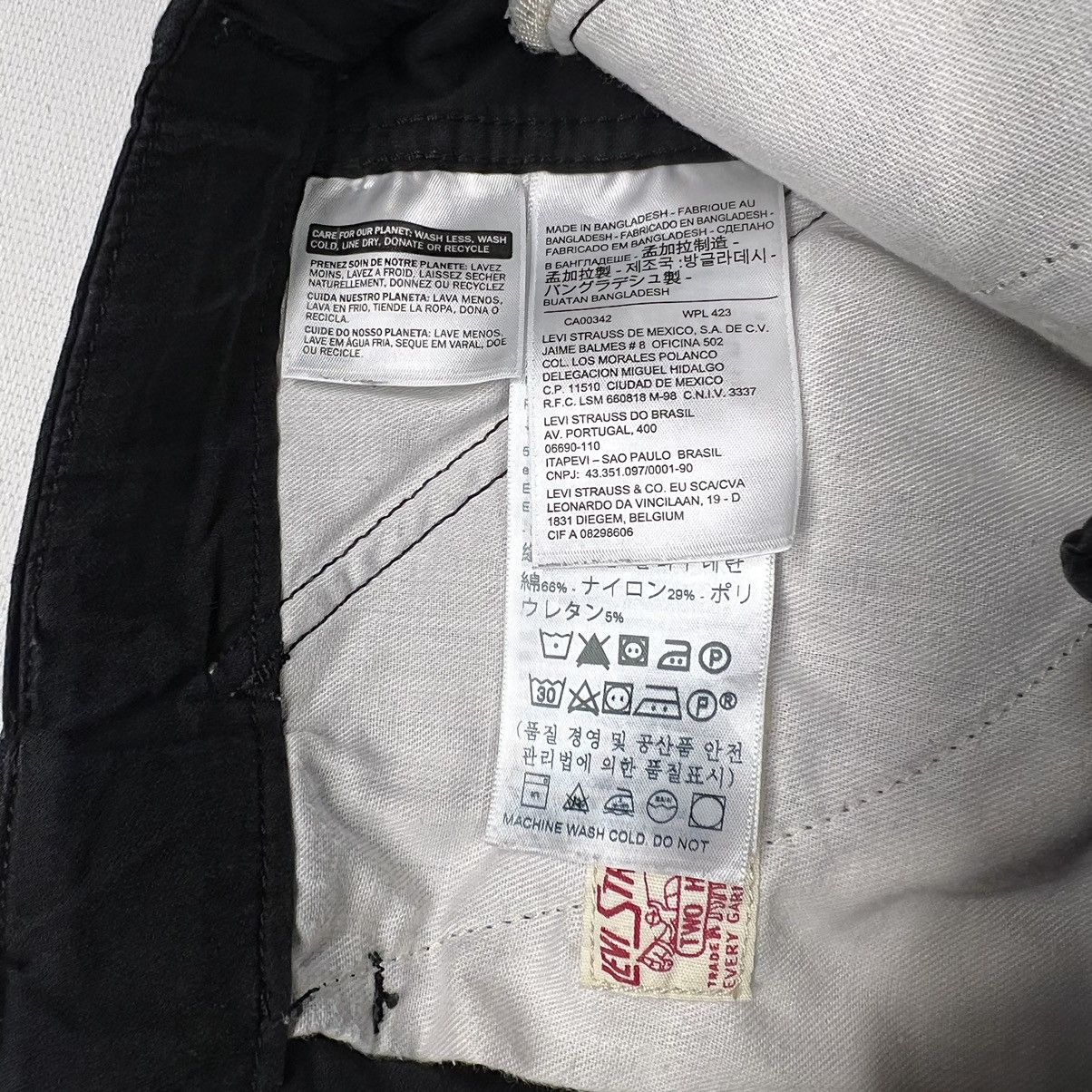 Levi's Levis Cargo Pants Black Carrier Baggy Tactical Utility Belt Size US 30 / EU 46 - 8 Thumbnail