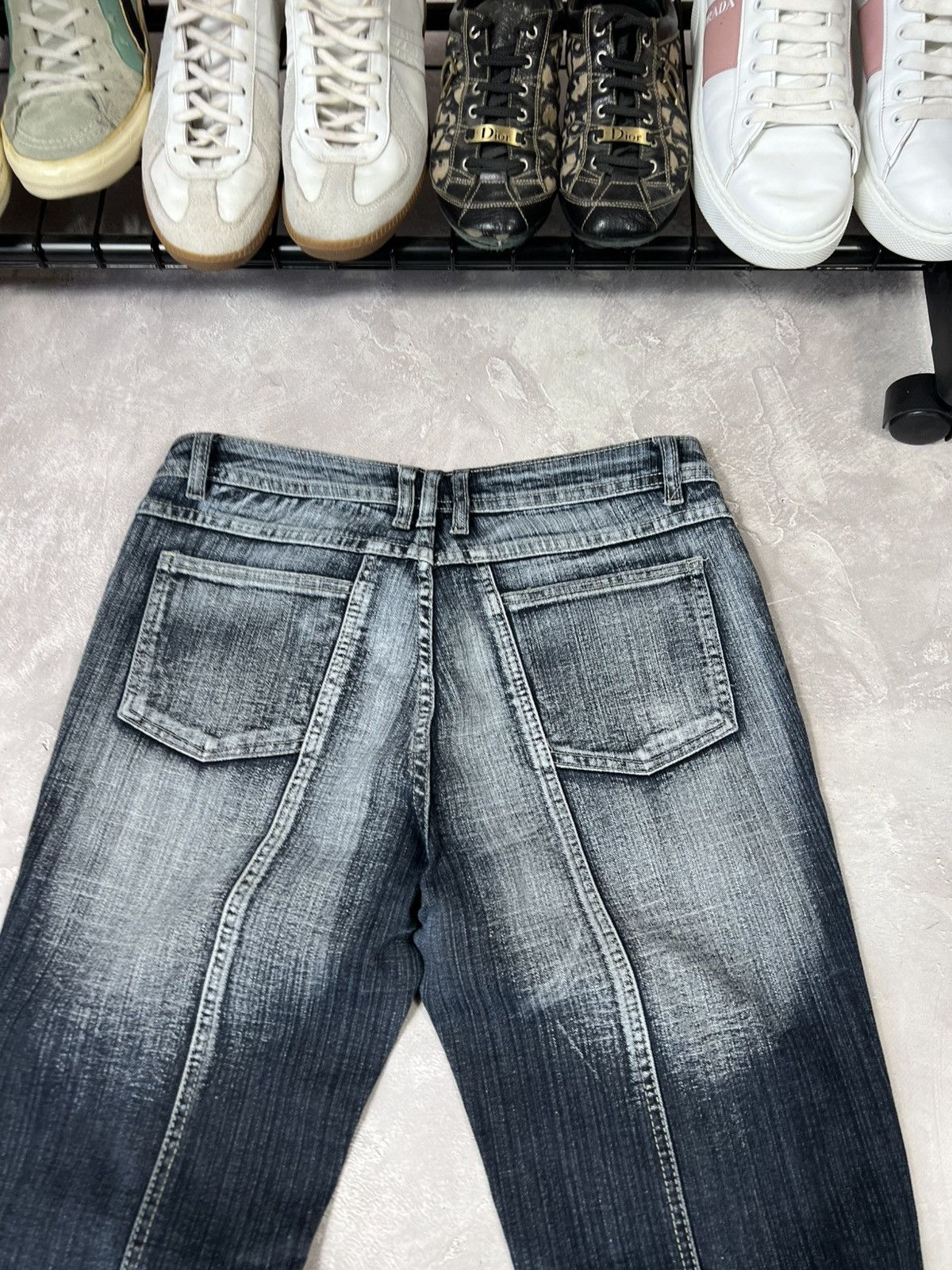 Other VINTAGE Flared IfSixWasNine Style Fade Distressed Pants Size 36" / US 14 / IT 50 - 10 Thumbnail