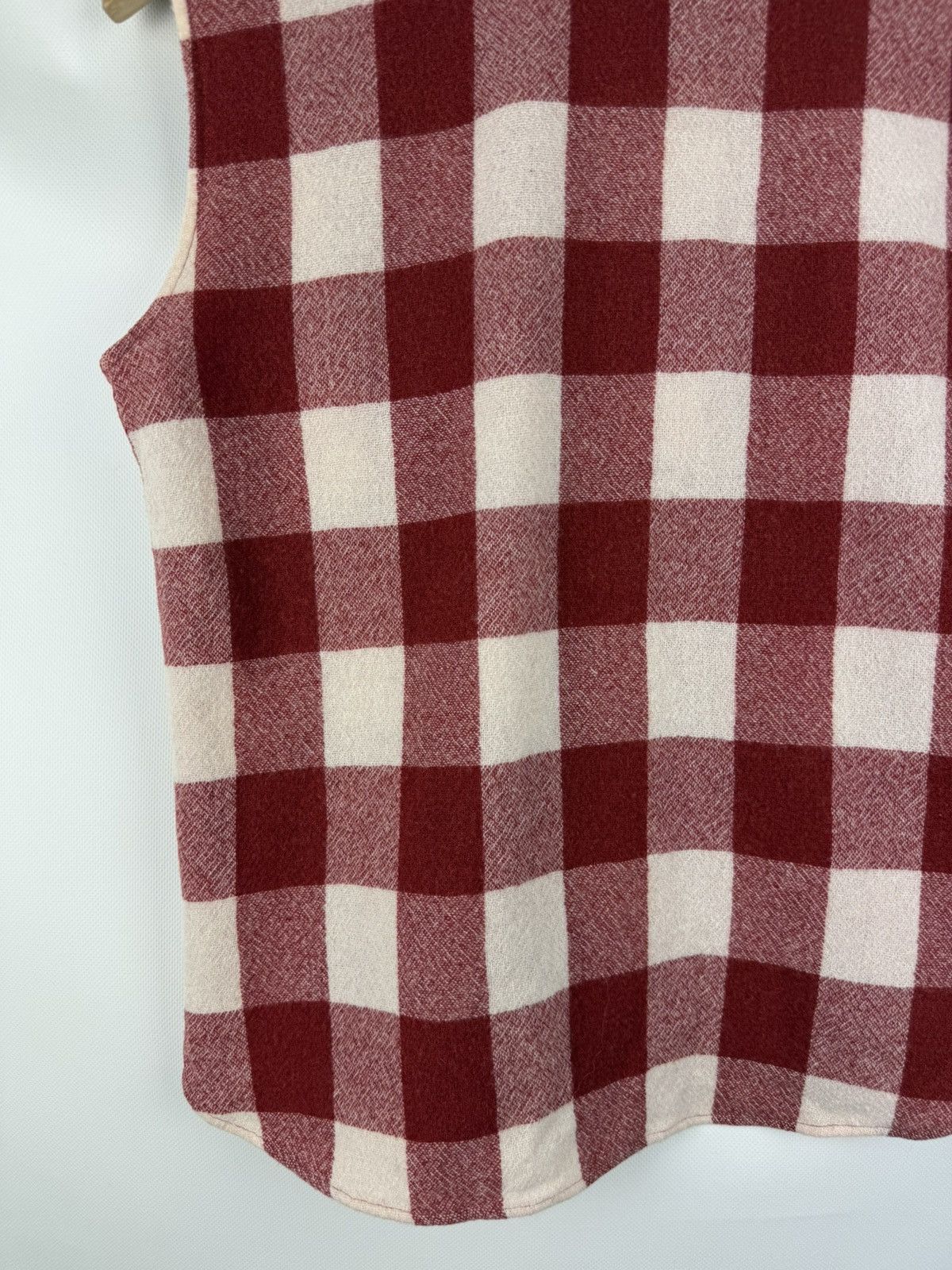 Barena Venezia Barena Venezia Sleeveless Plaid Wool Button Up Shirt Vest Size S / US 4 / IT 40 - 19 Thumbnail