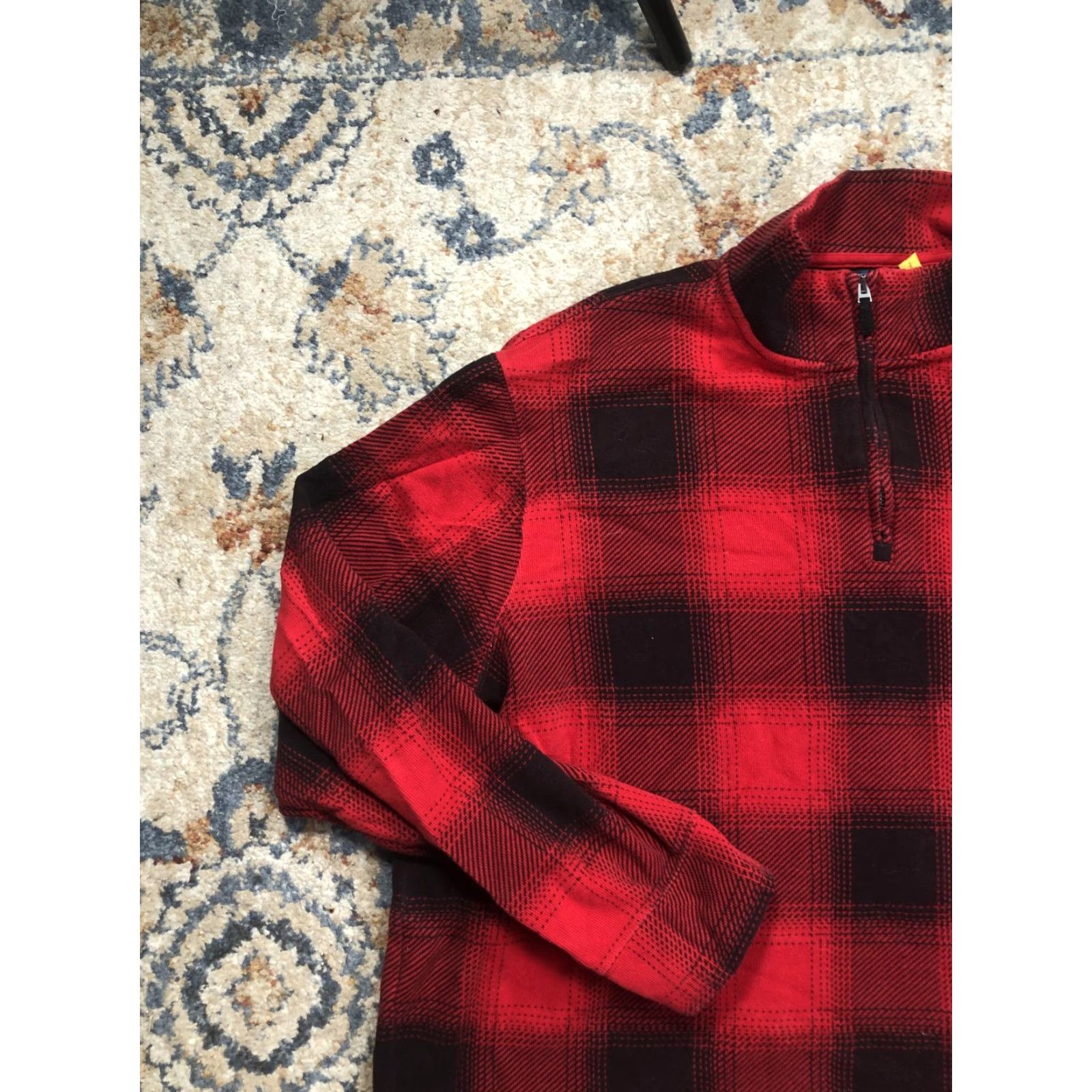 Polo Ralph Lauren Polo Ralph Lauren Sweater Mens XL Red Plaid Estate Rib Mock Neck 1/4 Zip Knit Pullover Long Sleeve Casual Shirt Category: Sweater Size US XL / EU 56 / 4 - 3 Thumbnail