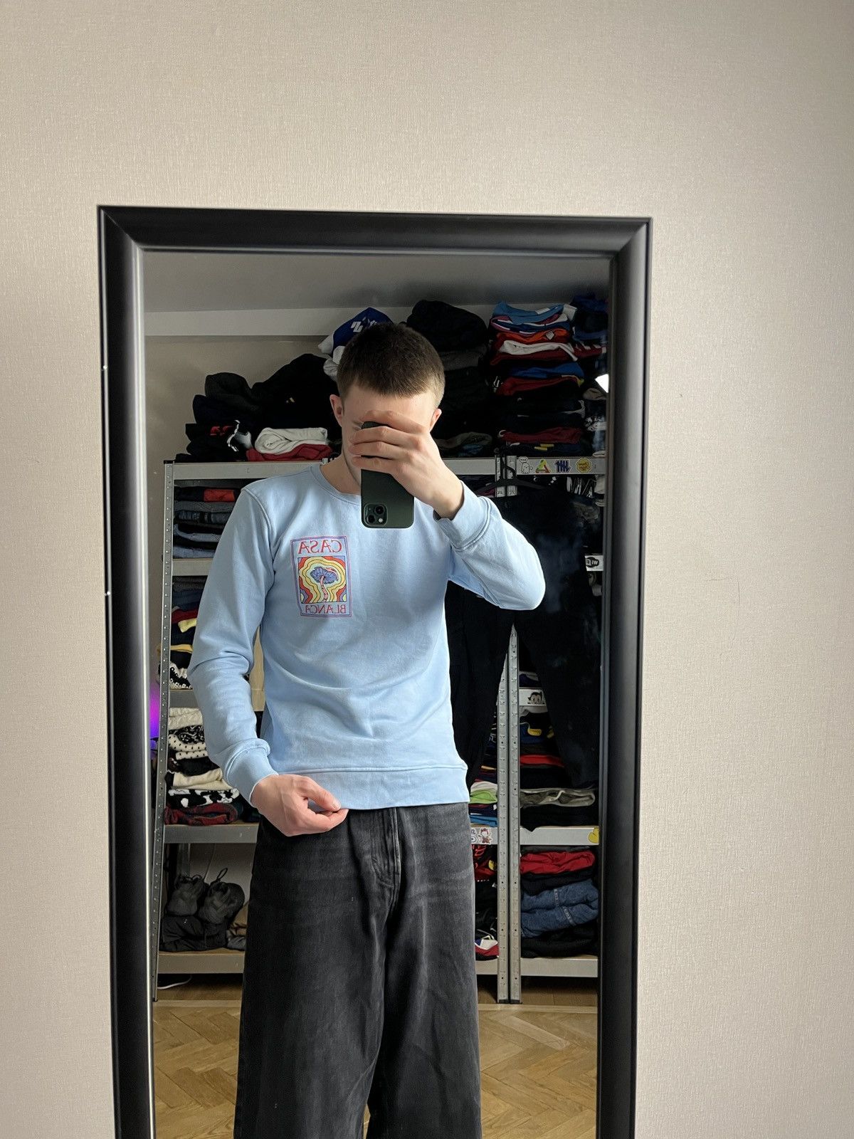 Casablanca Casablanca Big Logo Mushroom Mind Vibrations Blue Sweatshirt Size US S / EU 44-46 / 1 - 3 Thumbnail