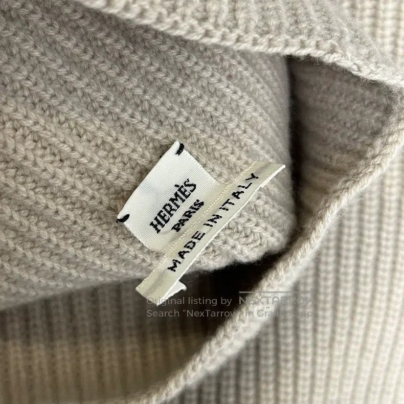 Hermes Hermes Beige Knit Turtle Neck Sweater Size XXS / US 00 / IT 34 - 5 Thumbnail
