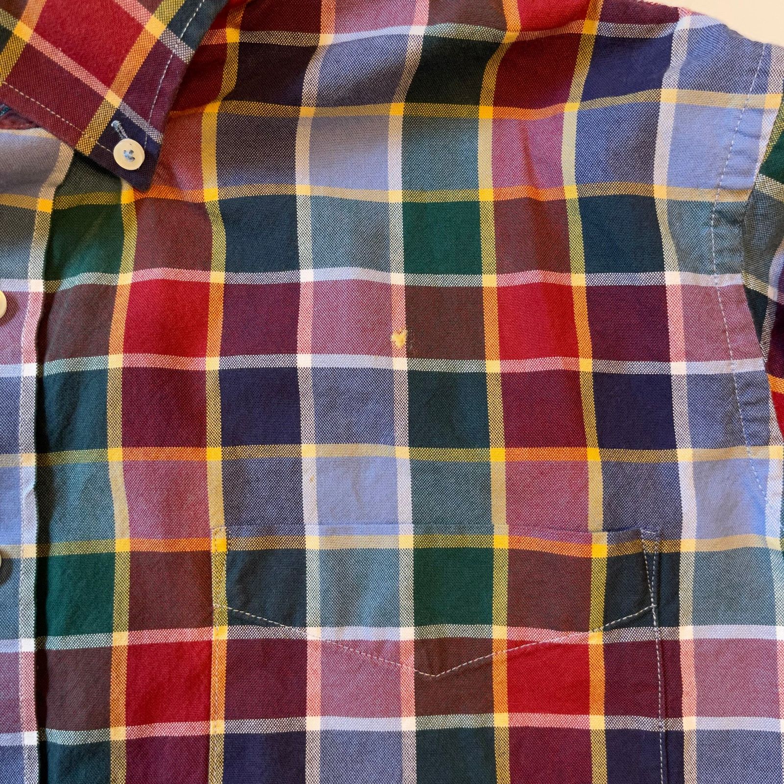 Alan Flusser Alan Flusser Men's Plaid Button Down Shirt, L Size US L / EU 52-54 / 3 - 6 Thumbnail