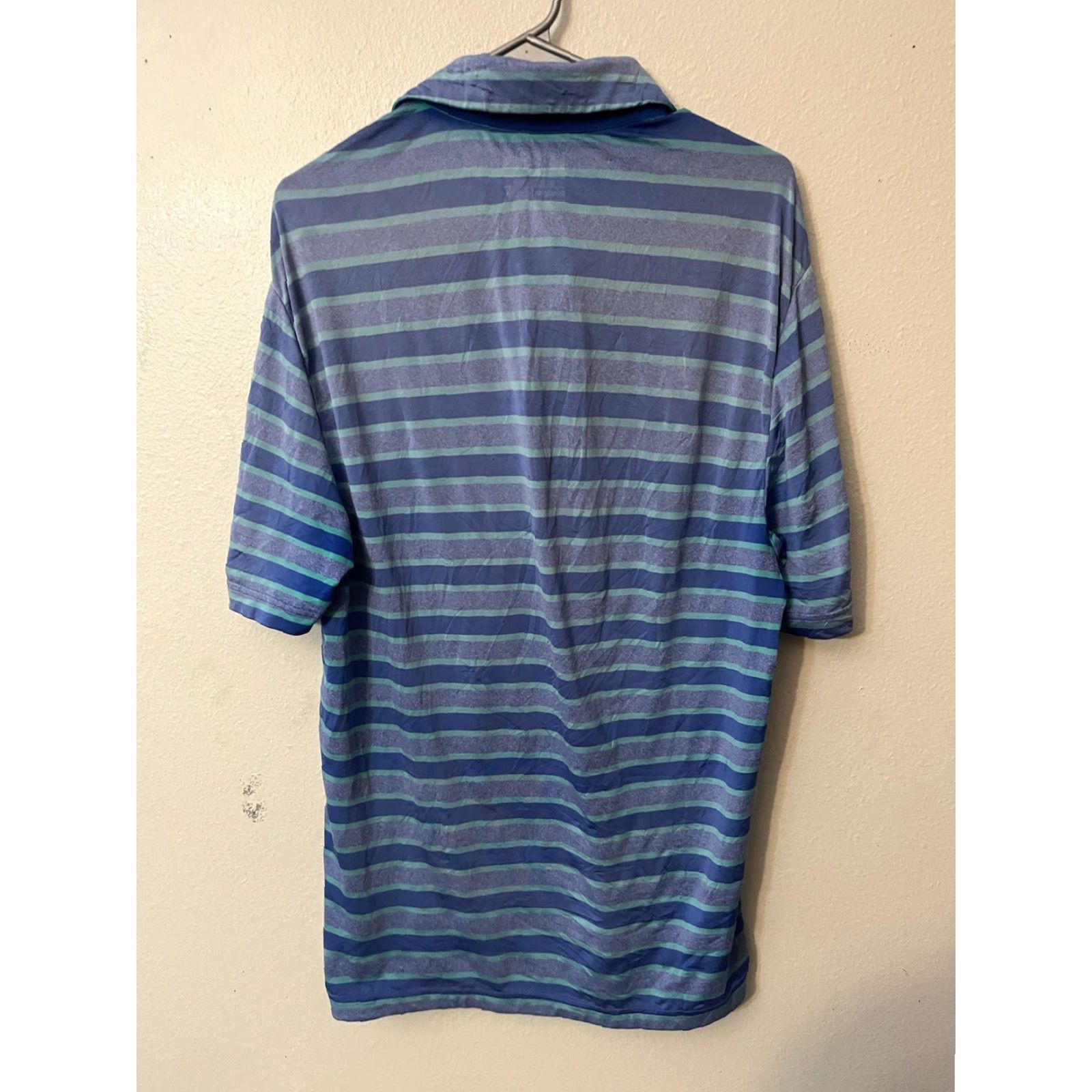 Under Armour UNDER ARMOUR Polo Shirt M Mens Blue 3 Button Short Sleeve Striped HeatGear Vintage Dessert Pines Size US M / EU 48-50 / 2 - 4 Thumbnail