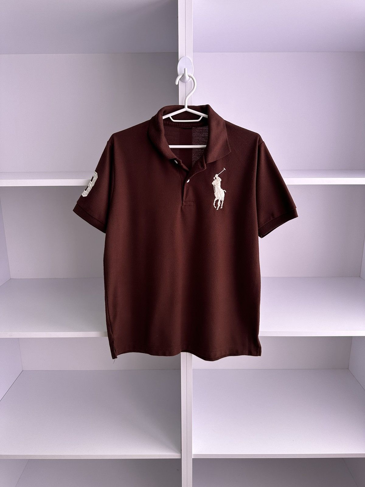 Pre-owned Beverly Hills Polo Club X Polo Ralph Lauren Club 3 Brown T-shirt