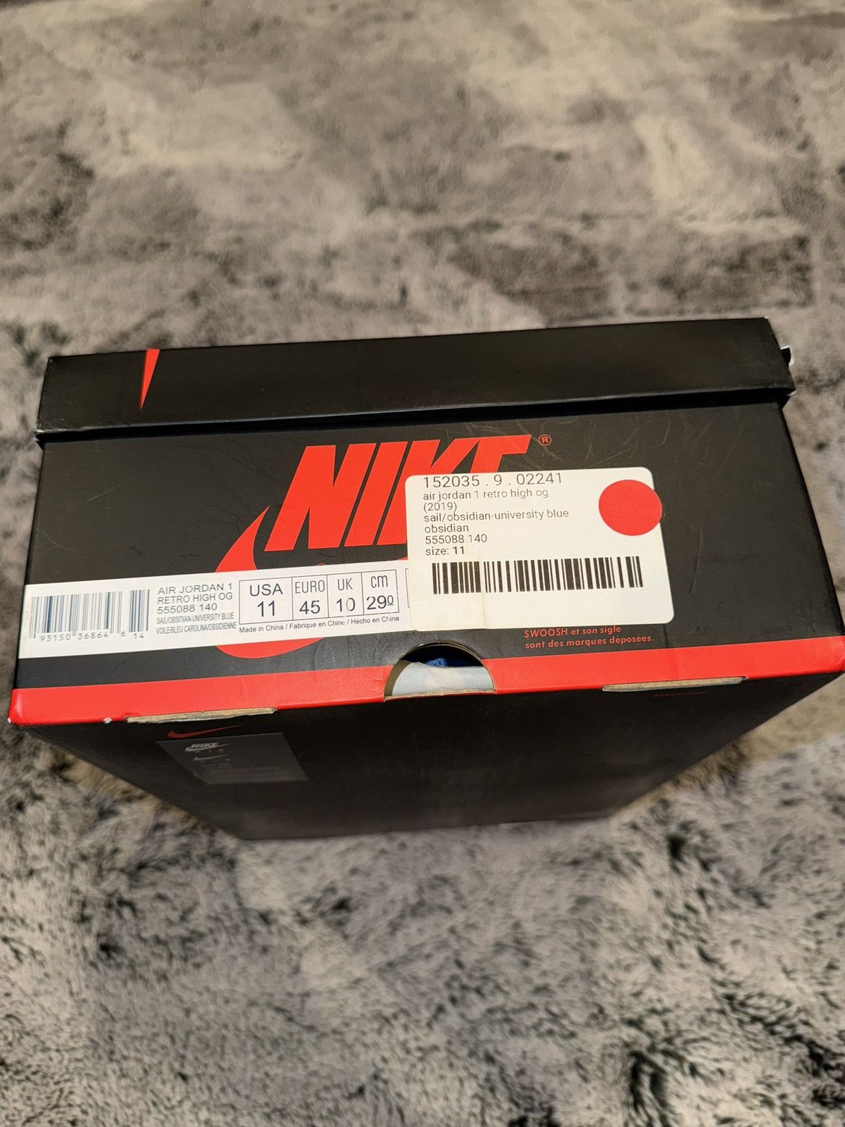 Jordan Brand Jordan 1 Retro High Obsidian Size US 11 / EU 44 - 11 Thumbnail