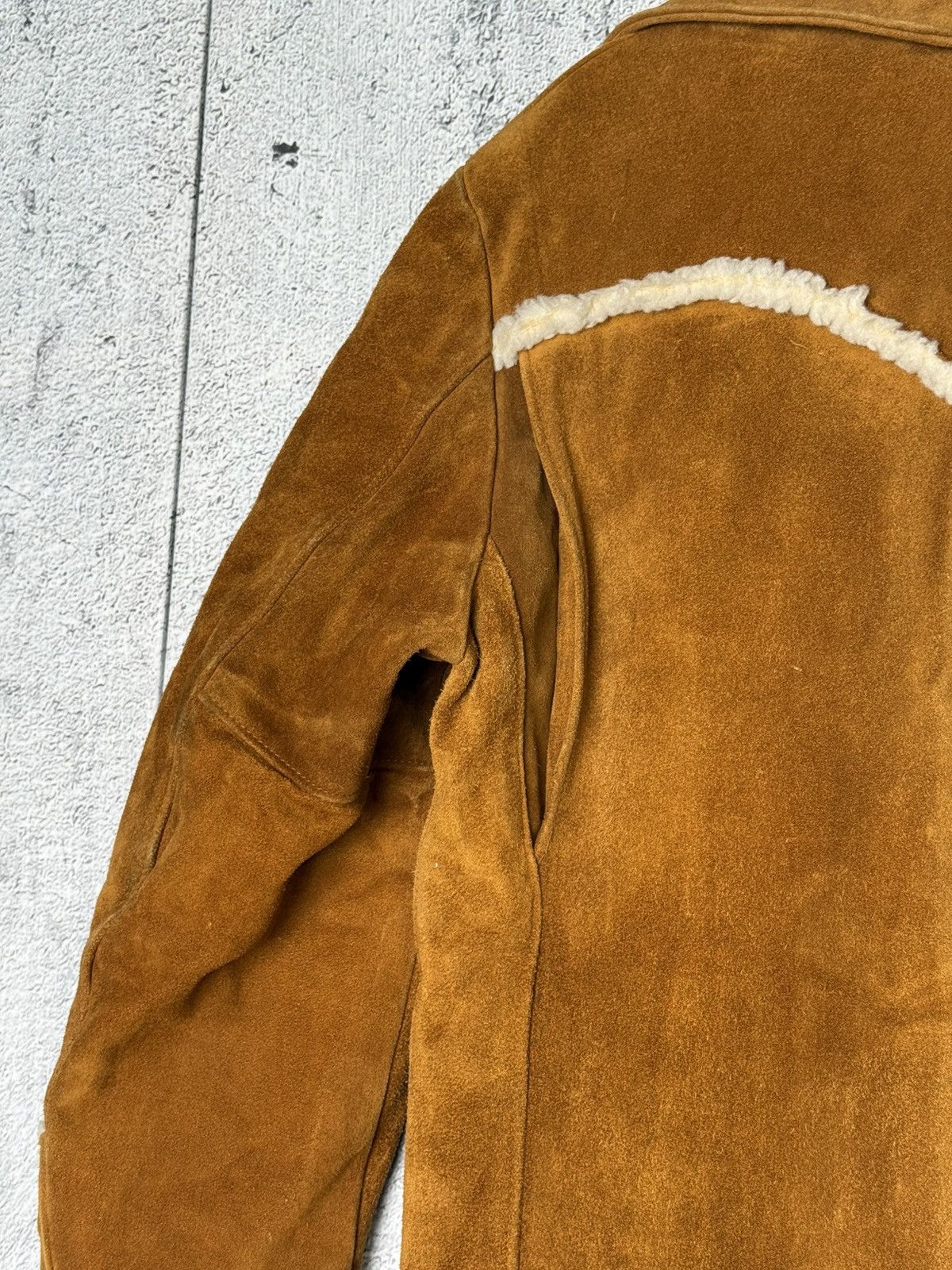 Schott Vintage Schott NYC Western Shearling Suede Leather Jacket Size US L / EU 52-54 / 3 - 16 Thumbnail