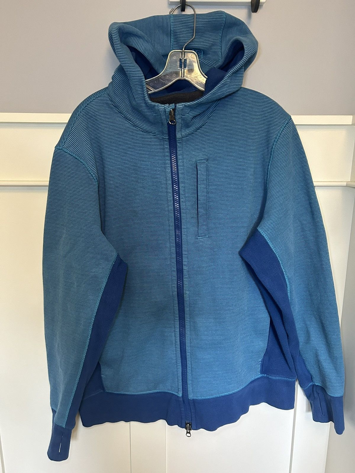 Lululemon Vintage Lululemon striped scuba high neck zip-up hoodie Size US XL / EU 56 / 4 - 1 Thumbnail