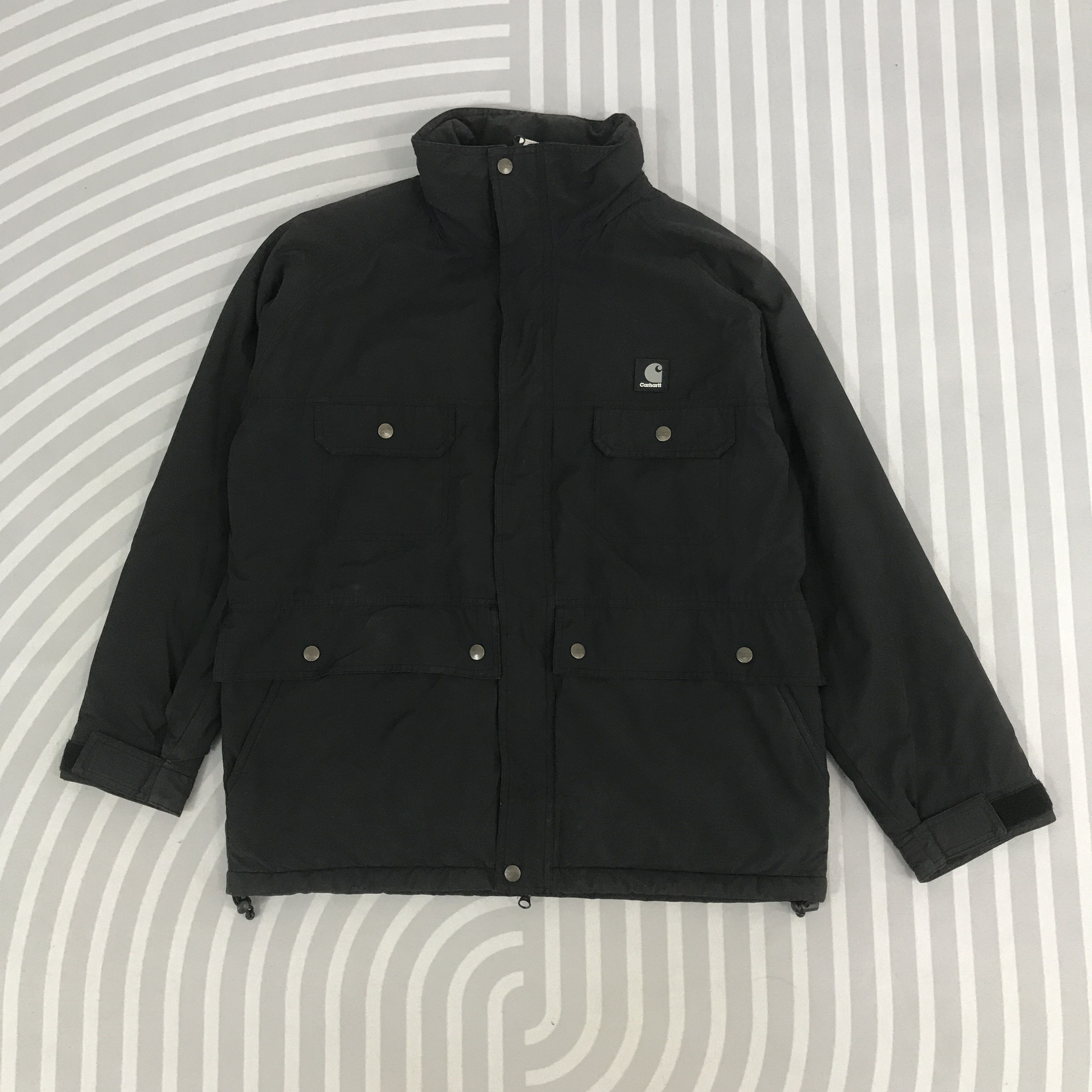 Carhartt × Vintage Vintage Carharrt black faded Jacket Size US L / EU 52-54 / 3 - 1 Thumbnail
