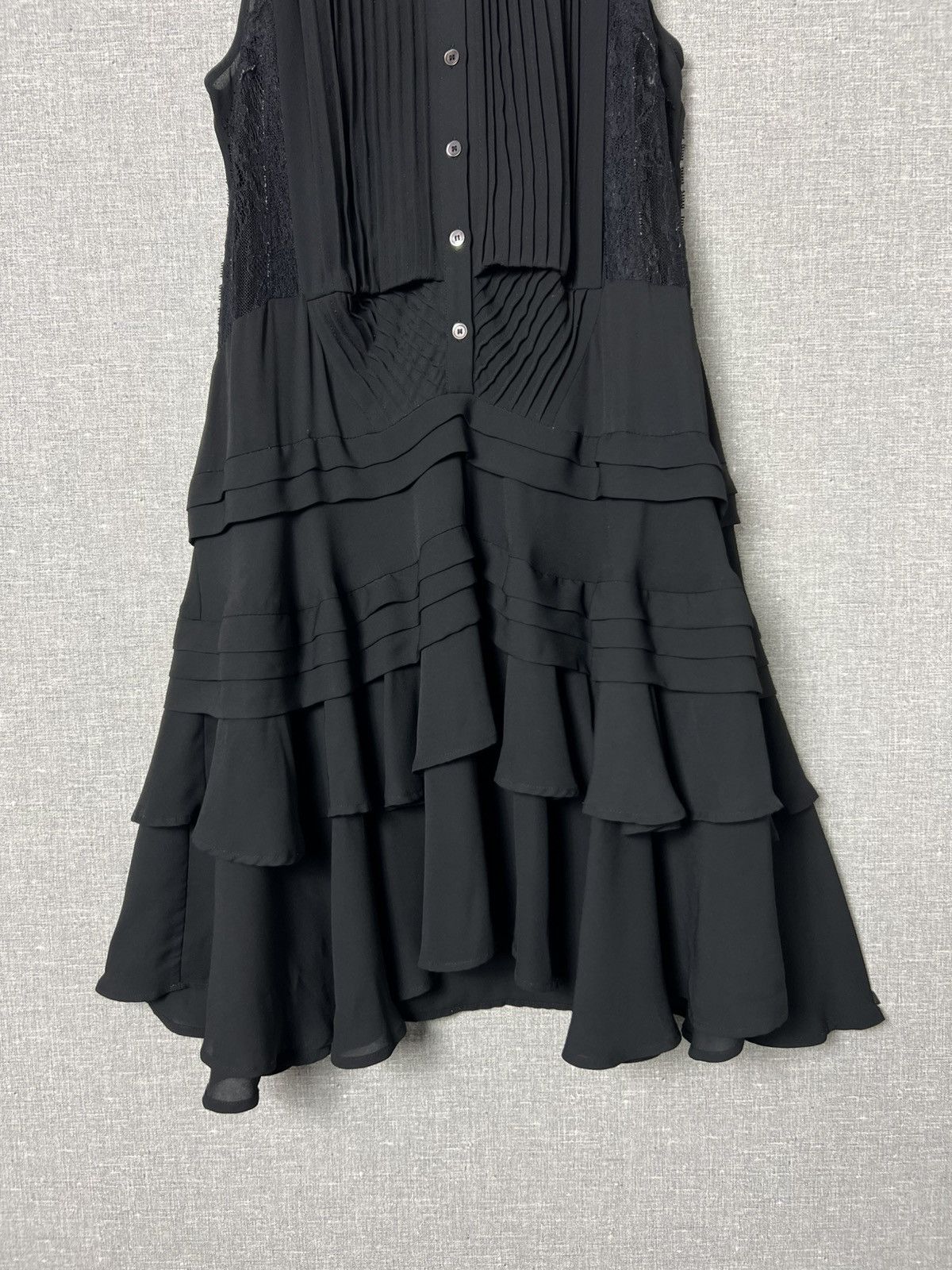 Alexander McQueen McQ Alexander McQueen Sleeveless Pleated Ruffle Shirt Dress Size S / US 4 / IT 40 - 4 Thumbnail