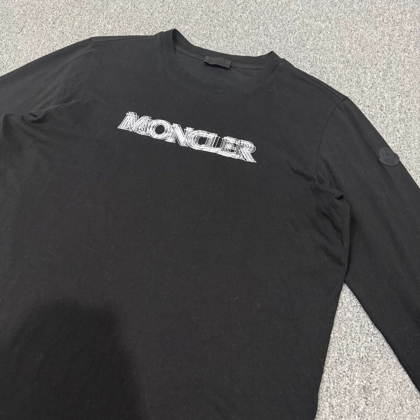 Moncler Moncler Black Logo Longsleeve Sweatshirt S Mint Size S / US 4 / IT 40 - 3 Thumbnail