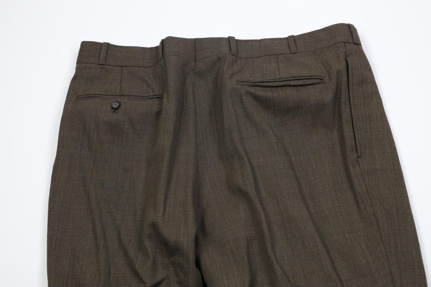 Vintage Vintage 90s Streetwear Pleated Wide Leg Chino Pants Brown Size US 38 / EU 54 - 11 Thumbnail