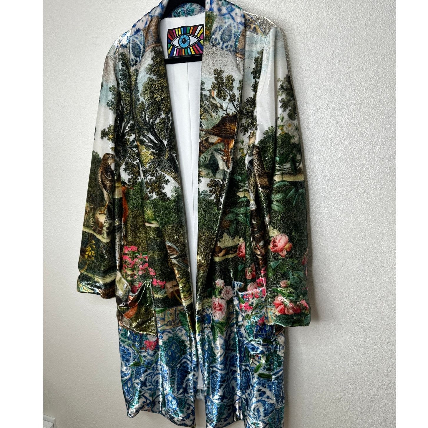 Libertine Libertine Tie Waist House Coat Long Sleeve Green 3X / XL Size XL / US 12-14 / IT 48-50 - 2 Thumbnail
