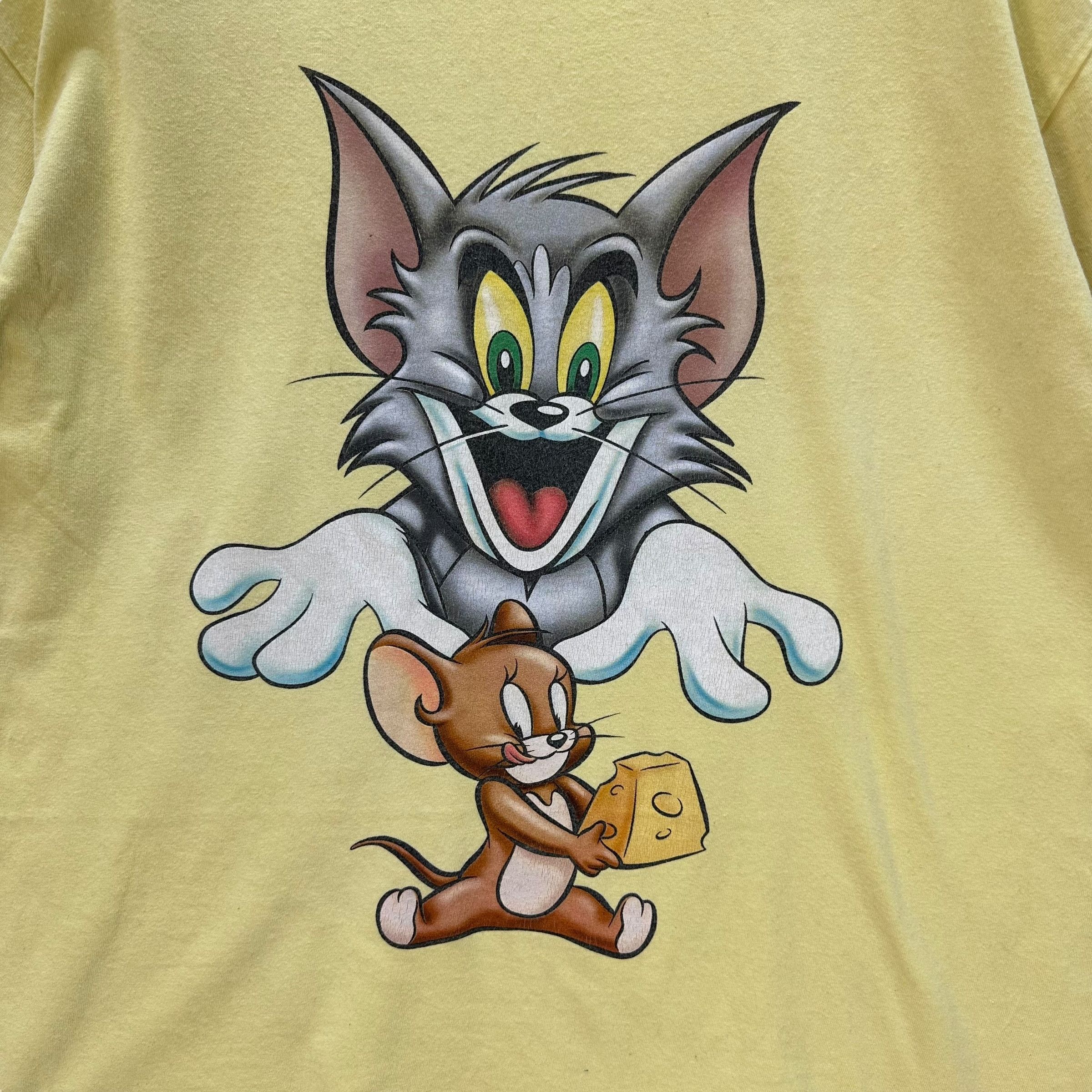 Vintage HANNA BARBERA TOM & JERRY GRAPHIC YELLOW TEES #9097-56 Size US XL / EU 56 / 4 - 3 Thumbnail