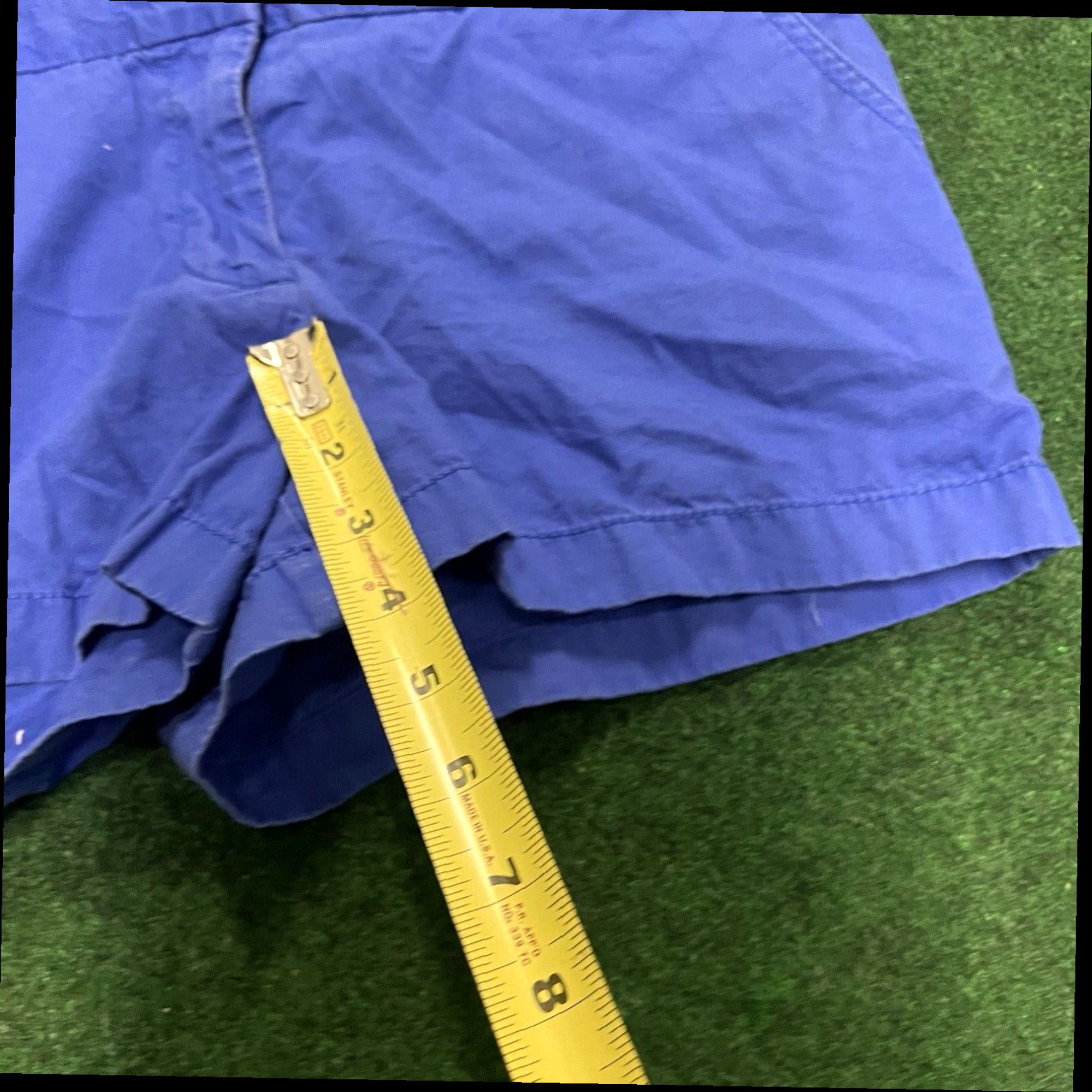 J.Crew J. Crew Women's Chino Broken In Shorts Size 6 Blue Flat Front 3 Inch Inseam Size 28" / US 6 / IT 42 - 8 Thumbnail
