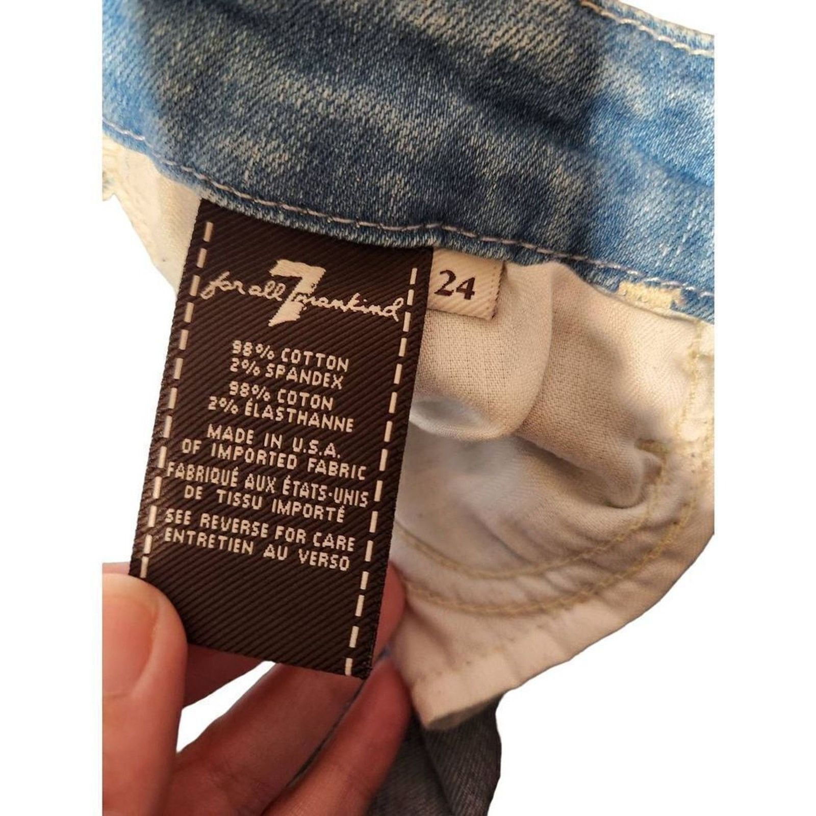7 For All Mankind 7 for all mankind size 24 jeans Size 24" / US 00 / IT 34 - 5 Thumbnail