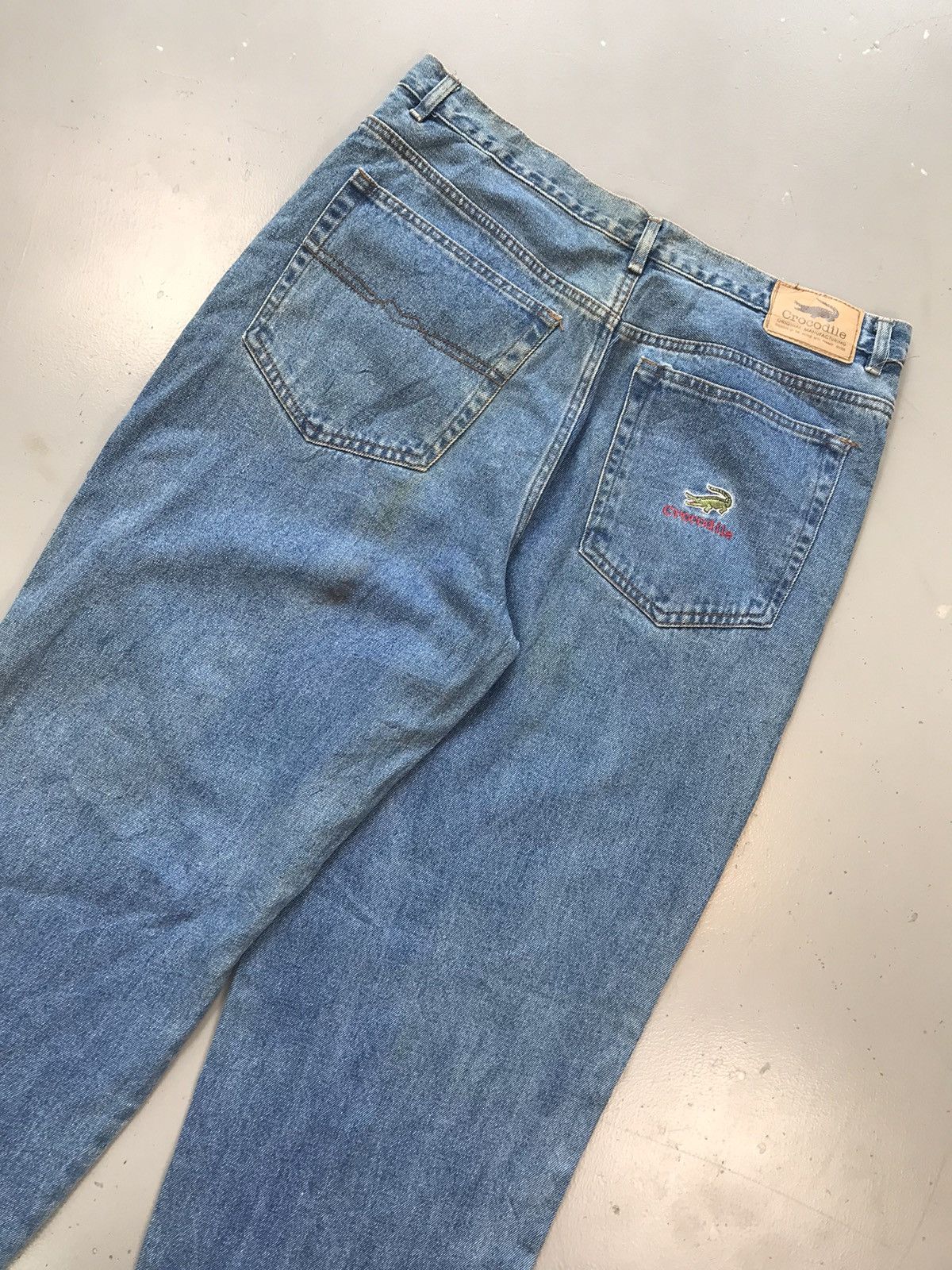 Vintage Vintage crocodile 🐊 SpellOut straight fit denim Size US 36 / EU 52 - 7 Thumbnail