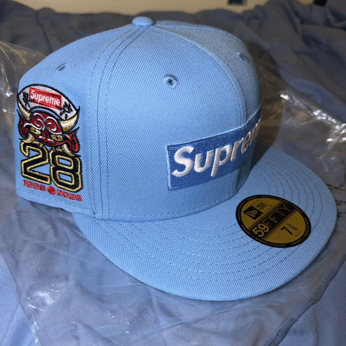Supreme Supreme Shop Box Logo (Tokyo/Light Blue) Fitted Hat - 7 3/8 Size ONE SIZE - 1 Thumbnail