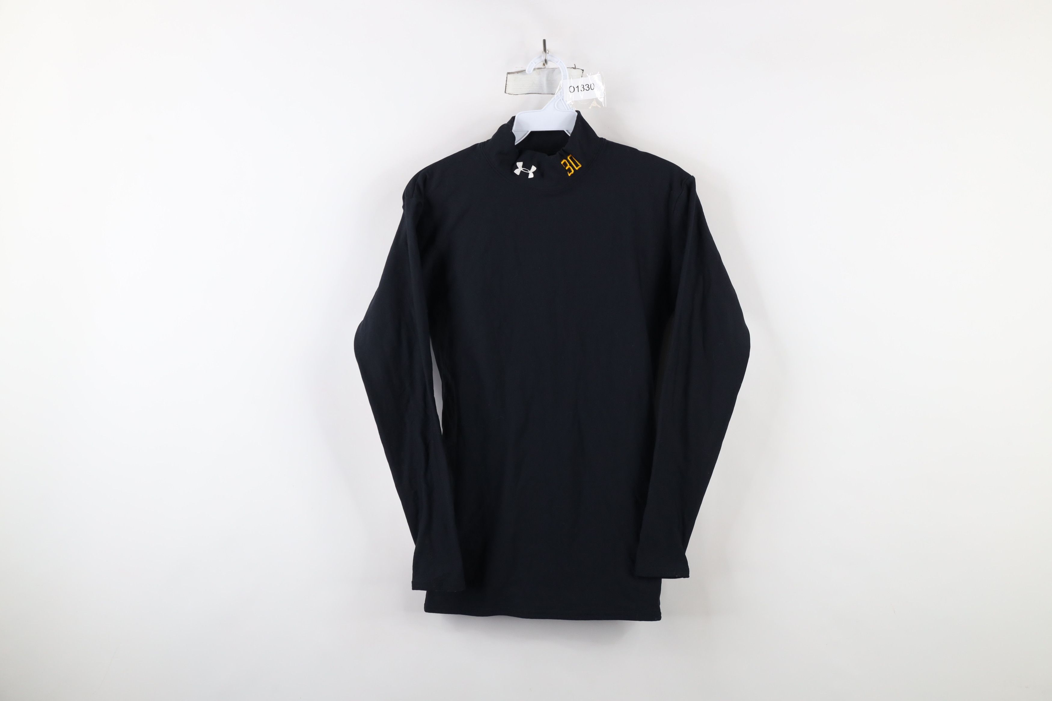 Under Armour × Vintage Under Armour ColdGear Compression Mock Neck T-Shirt Black Size US M / EU 48-50 / 2 - 1 Thumbnail