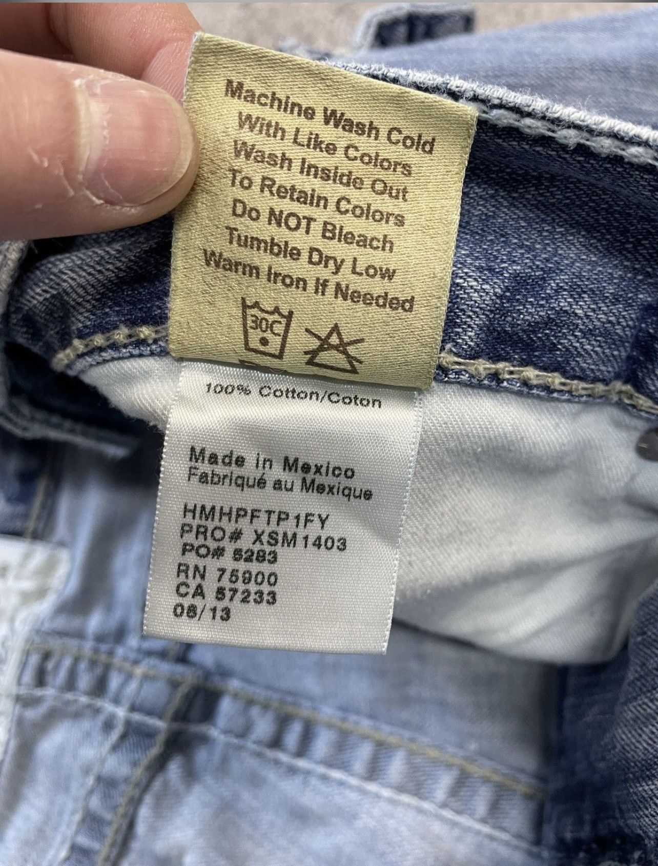 True Religion Vintage Y2K Big Star Like True Religion Y2K Distressed Jeans Size US 36 / EU 52 - 21 Thumbnail